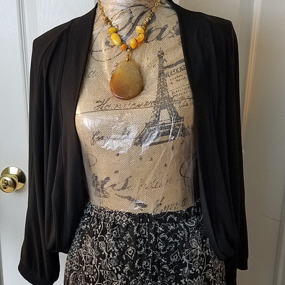 Stretchy Black Shrug by Lane Bryant Size 22/24